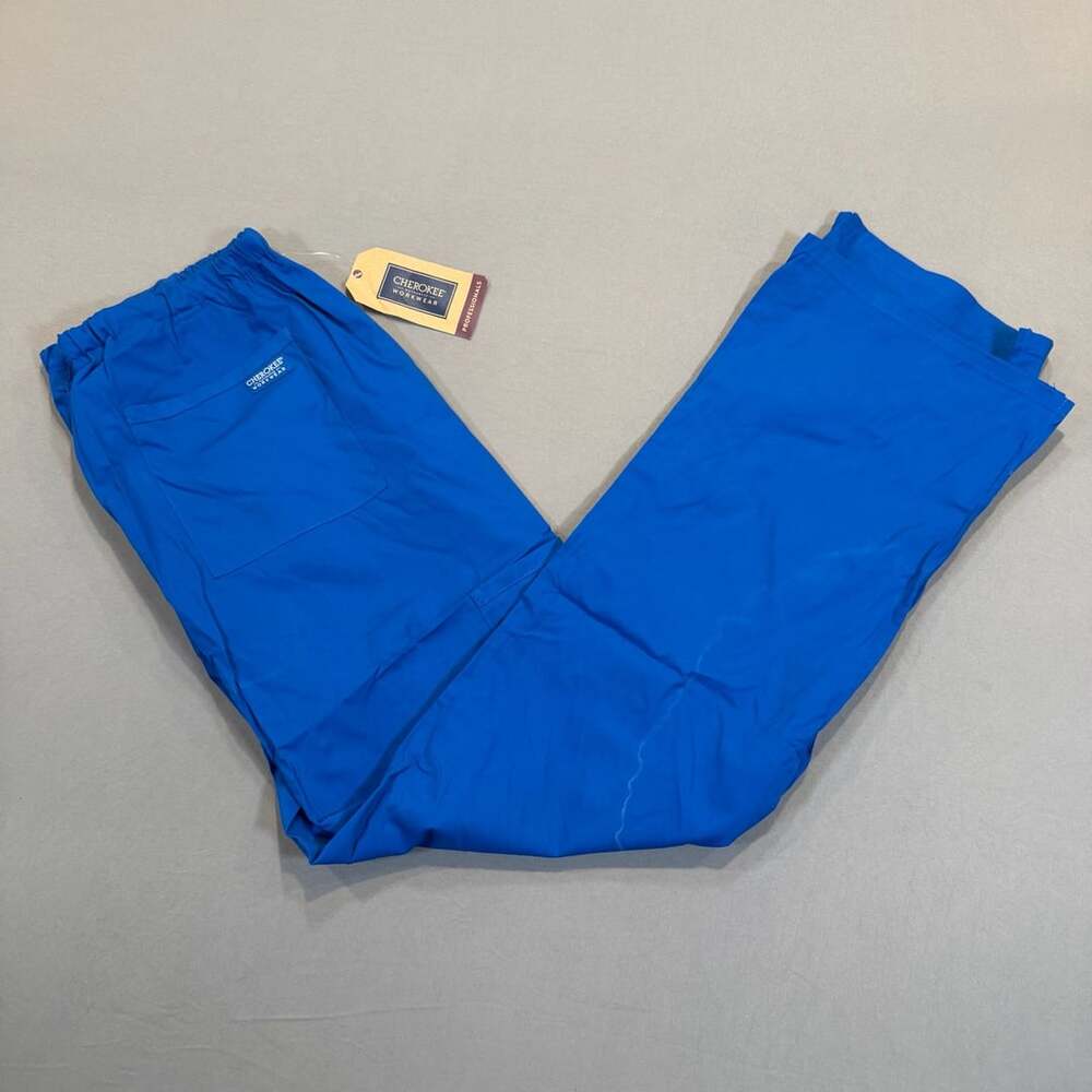 Cherokee Workwear Modern Classic Scrub Pants Size L Royal Blue